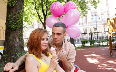 Red Louboutin and Willy Regal in I wanted Creampie not Ice cream from 