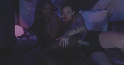 Nikki Hearts in Ana Foxxx Gets Dyked Down in Dreamland from Babehub
