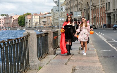 Jane White and Virgin Butterfly in Halloween from 