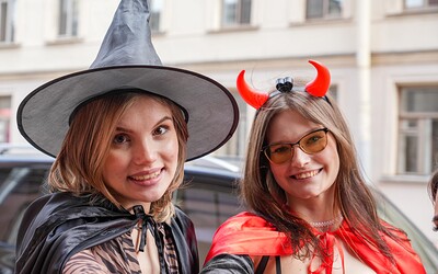 Jane White and Virgin Butterfly in Halloween from 