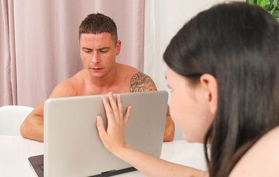 Virgin Butterfly and Pimpal Bill in Blue-eyed babe handles cock like a pro from