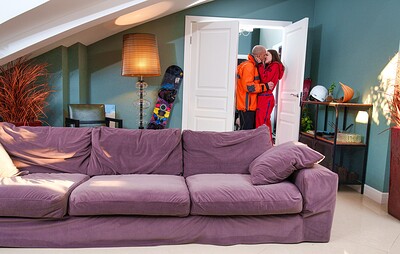 Margo von Teese and Andrew Marshall in Ready, set, snow! 2/4 from