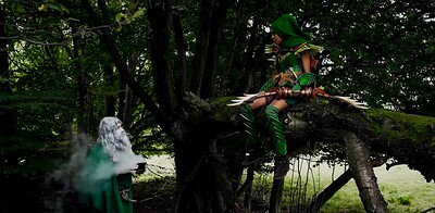 Dominno and Lady Dee in She Devil fucks forest creature from 