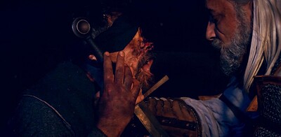 Steve Q and Eveline Dellai in The Witcher gets his beloved reward from 