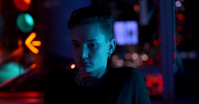 Vanna Bardot and Nikki Hearts in Vanna Bardot Gets Dyked Down Under Neon Lights from 