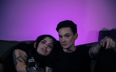 Frankie Vanian and Nikki Hearts in True Crime and Chill from 