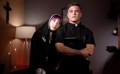 Charlotte Sartre and Lance Hart in St Judas Part 1: The Nun from 