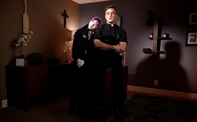 Charlotte Sartre and Lance Hart in St Judas Part 1: The Nun from 
