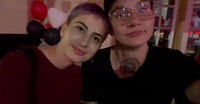 Kris Scott and Nikki Hearts in Friends Who Bone: Being Gay n Stuff in NYC - Part 1 from 