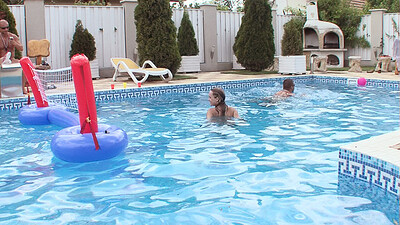 Virgine and Veronica Sanchez in Sex, Truth, and Water Volleyball from 