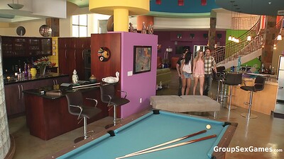 Chastity and Diana Prince in Fucking Game of Fucking Billiards from 