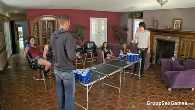Bailey Blue and Charley Chase in Sex Pong Party from 