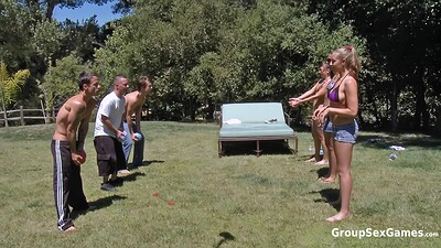 Lizzy London and Lyla Storm in Water Balloon Sex Party from 