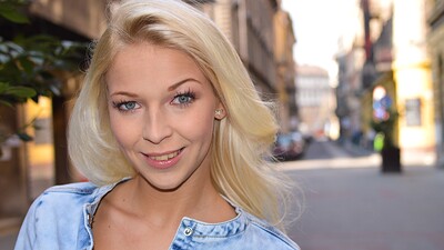 Karol Lilien in Blonde in tight denims! from 