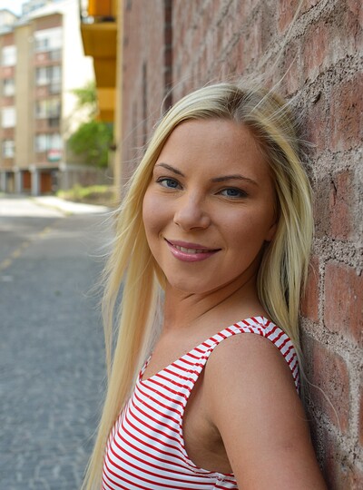 Angie Koks in Little pink dress. from 