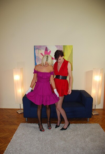 Lara Latex and Antynia Rouge in Getting dressed up for action from 