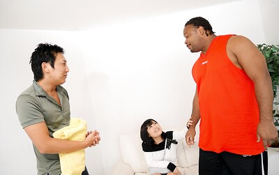 Mayu Kawai in Meet my new black friend from 