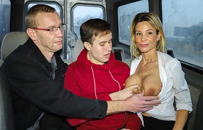Bimbo Barbi and John Williams in Dad and son fucking our sexbomb from 