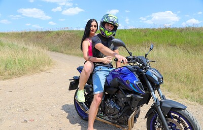 Ellen Saint and Christina Santes in Motorbike adventure from 