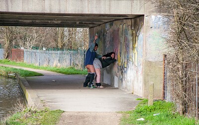 Carla Mai and Big Jonny in Slum auditions from 