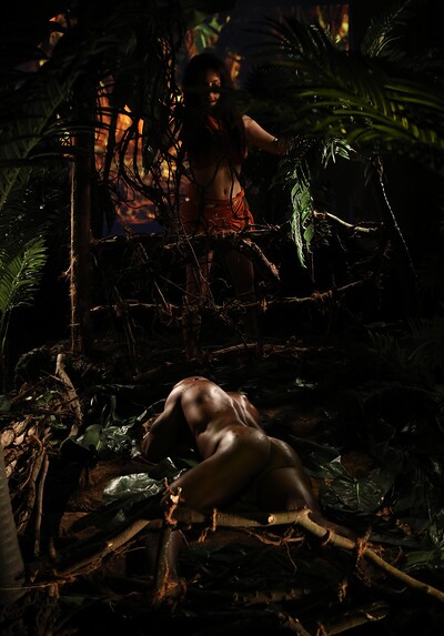 Aaron Rock and Antonia Sainz in Junglelicious 2 from 