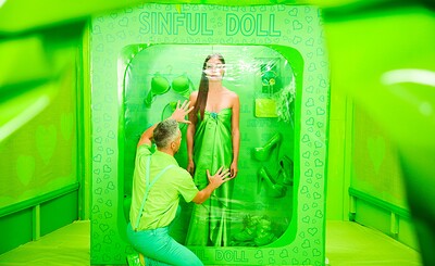 Angelica Heart and Lutro Maestro in Colors of Sin - Green from 