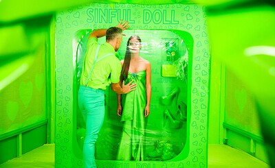 Angelica Heart and Lutro Maestro in Colors of Sin - Green from 
