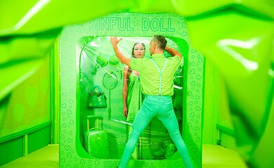 Angelica Heart and Lutro Maestro in Colors of Sin - Green from 