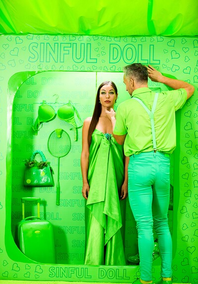 Angelica Heart and Lutro Maestro in Colors of Sin - Green from 