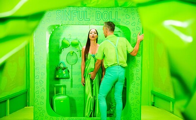 Angelica Heart and Lutro Maestro in Colors of Sin - Green from 