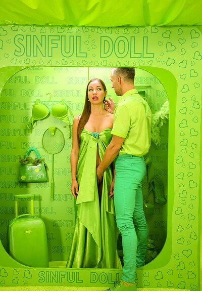 Lutro Maestro and Angelica Heart in Colors of Sin - Green from 