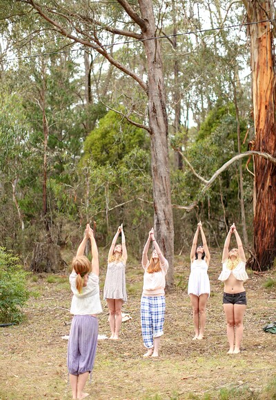 Chloe B and Kim Cums in Yoga lesson from 