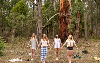 Chloe B and Kim Cums in Yoga lesson from 