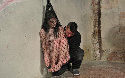 Alice Nice in Alice trapped and dangling in net getting vibed from 