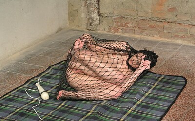 Alice Nice in Alice trapped and dangling in net getting vibed from 