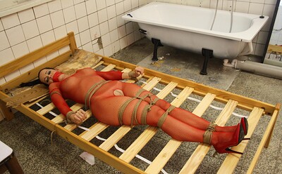 Cindy Dollar in Cindy in the butchery bound to the bed from 