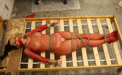 Cindy Dollar in Cindy in the butchery bound to the bed from 