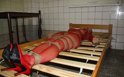 Cindy Dollar in Cindy in the butchery bound to the bed from 