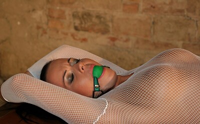 Cindy Dollar in Cindy Dollar on display bound ballgagged from 