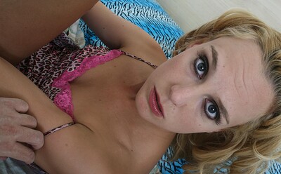 Ariel Anderssen in Blonde Ariel rope tied in bed from 