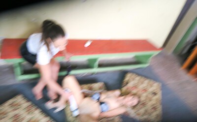 Adelle Unicorn and Laura Noiret in Laura Noiret Is Dominating Struggling Adelle Unicorn from 