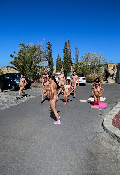 Alexis Cherry and Wendy Moon in Naked yoga and skinny dipping from 