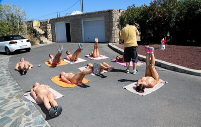 Alexis Cherry and Wendy Moon in Naked yoga and skinny dipping from 
