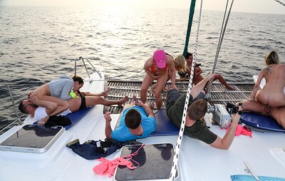 Bianca Ferrero and Julia de Lucia in Boat trip part 2 from 