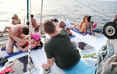 Bianca Ferrero and Julia de Lucia in Boat trip part 2 from 