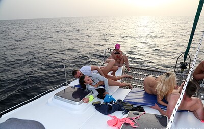 Bianca Ferrero and Julia de Lucia in Boat trip part 2 from 