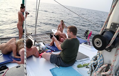 Bianca Ferrero and Julia de Lucia in Boat trip part 2 from 