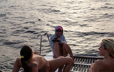 Bianca Ferrero and Julia de Lucia in Boat trip part 2 from 