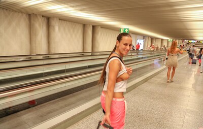 Wendy Moon and Mea Melone in Arriving at destination crazy from 