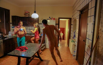 Wendy Moon and Spanelka in Pussy late night snack from 